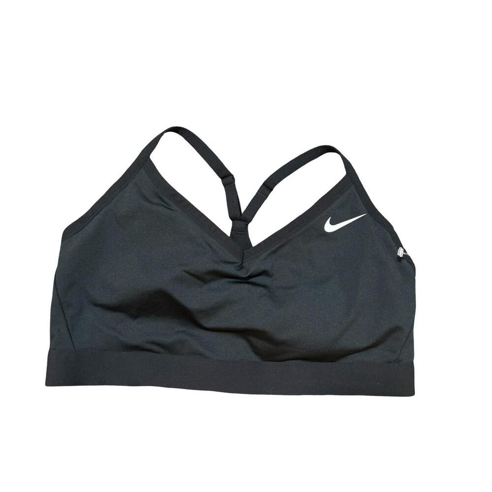 NWT Nike Womens Sports Bra Plus Size 2X Black Indy Racerback Support Athletic Ac